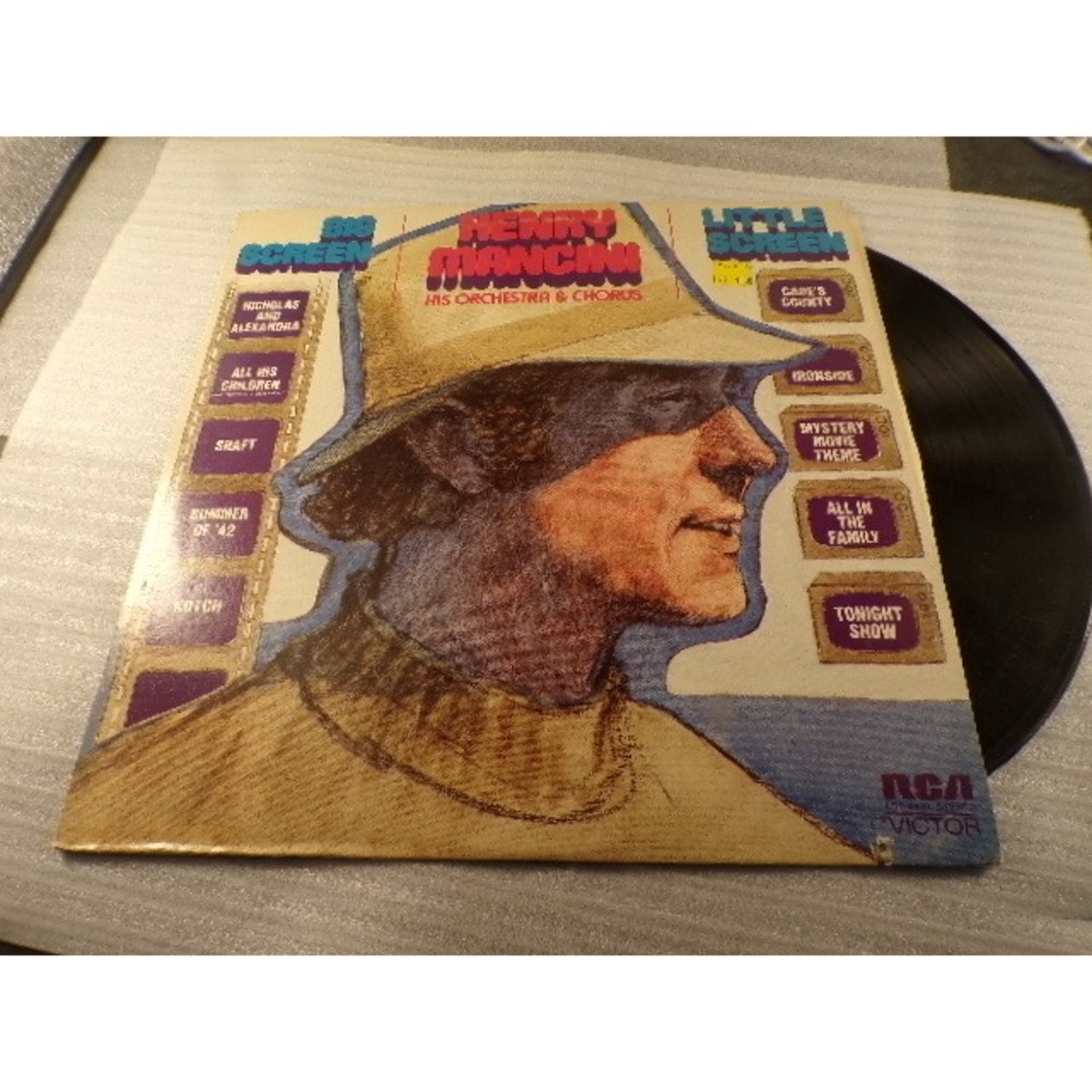 Henry Mancini Big Screen Little Screen Vinyl LP RCA Victor LSP-4630 Shaft 1972